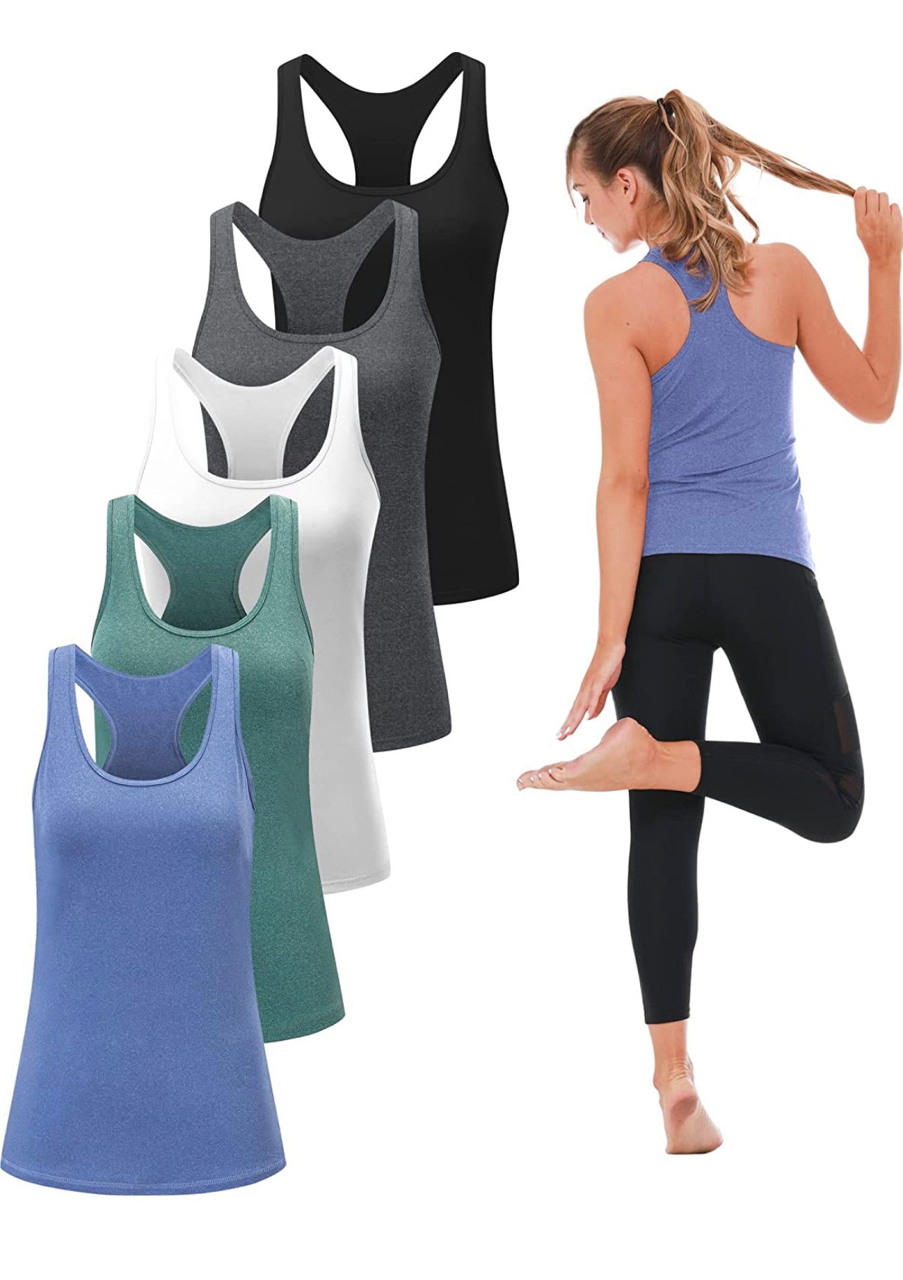 Blue "Good Vibes Only" Tank