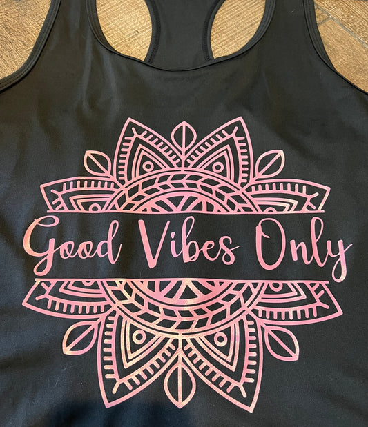 Black “Good Vibes Only” Tank