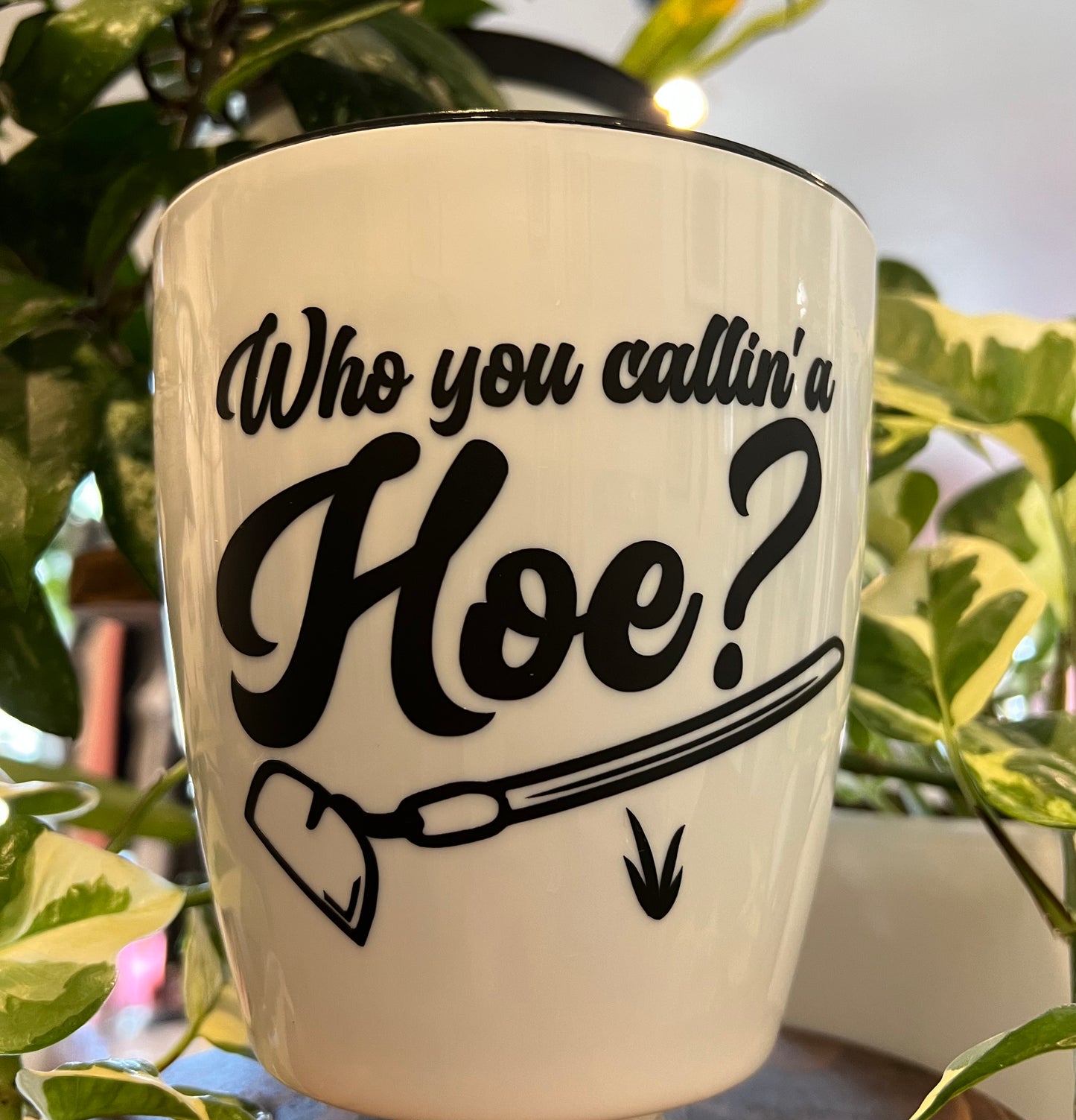 Large “Who you Callin’ a Hoe” Pot